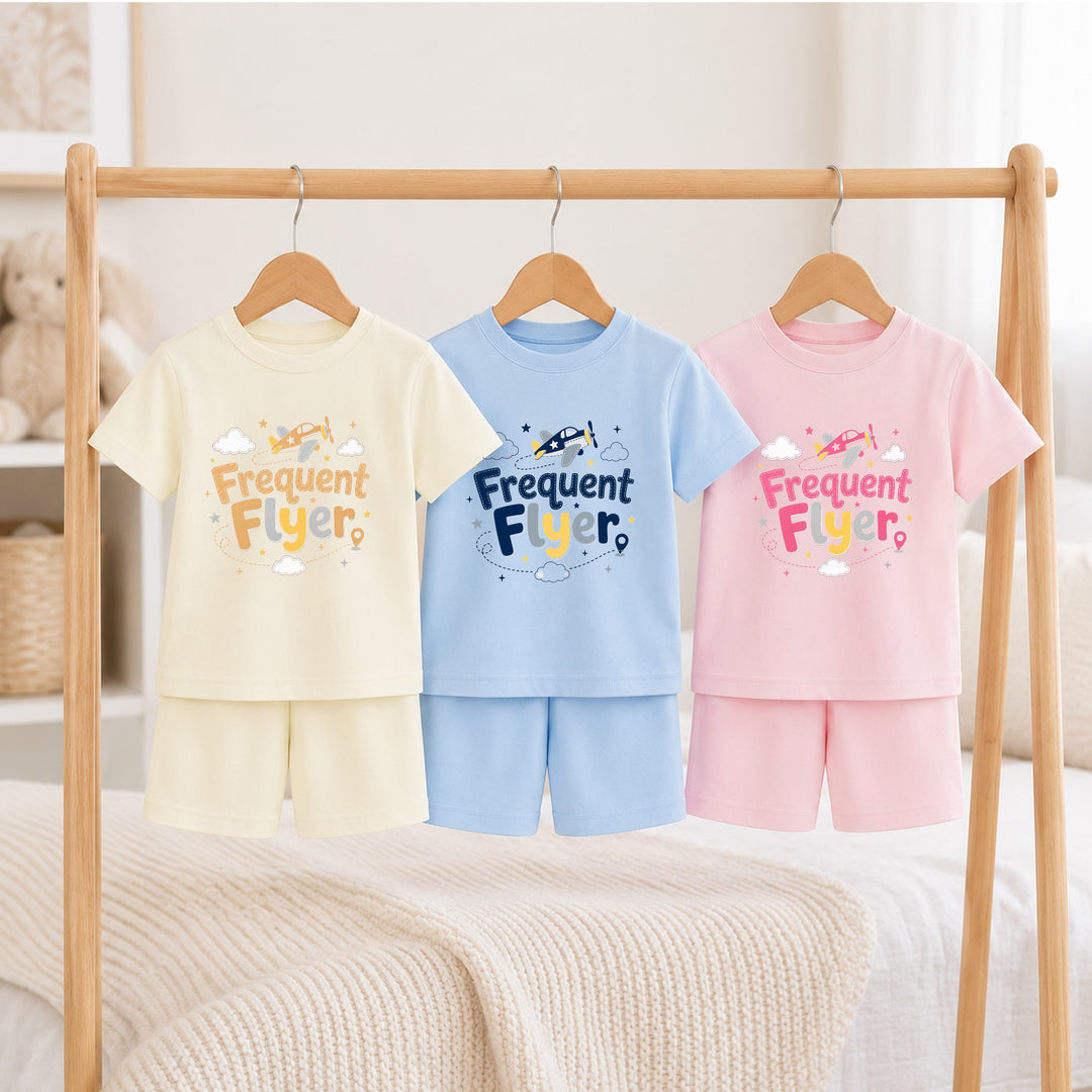 Frequent Flyer Kids Cotton Short Set