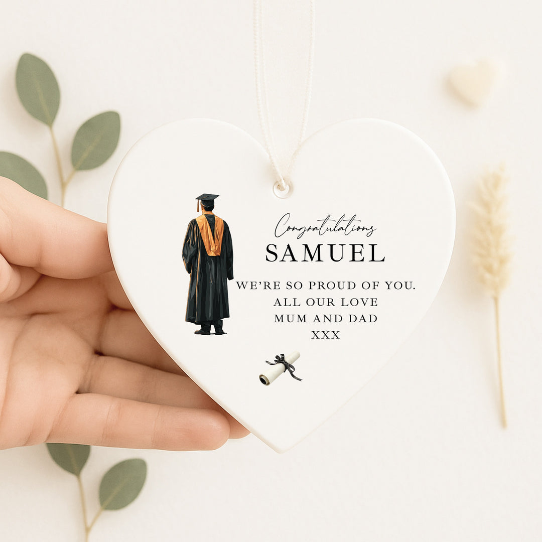 Personalised Boy Congratulations Graduation Ornament