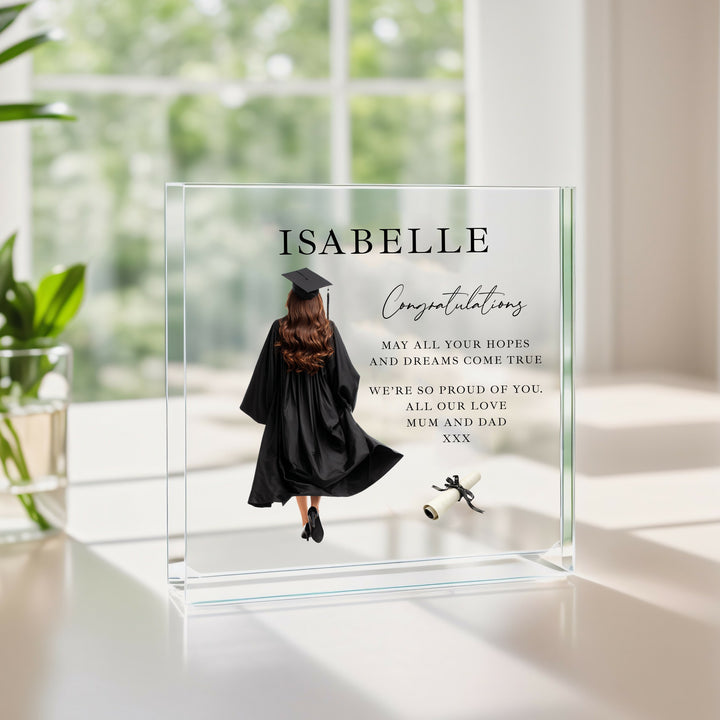 Personalised Girl Graduation Acrylic Block