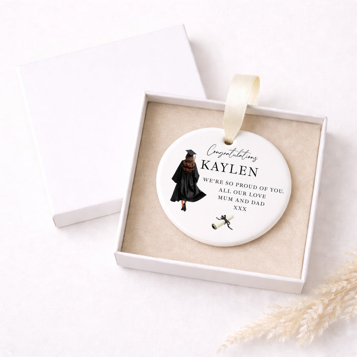 Personalised Girl Congratulations Graduation Ornament