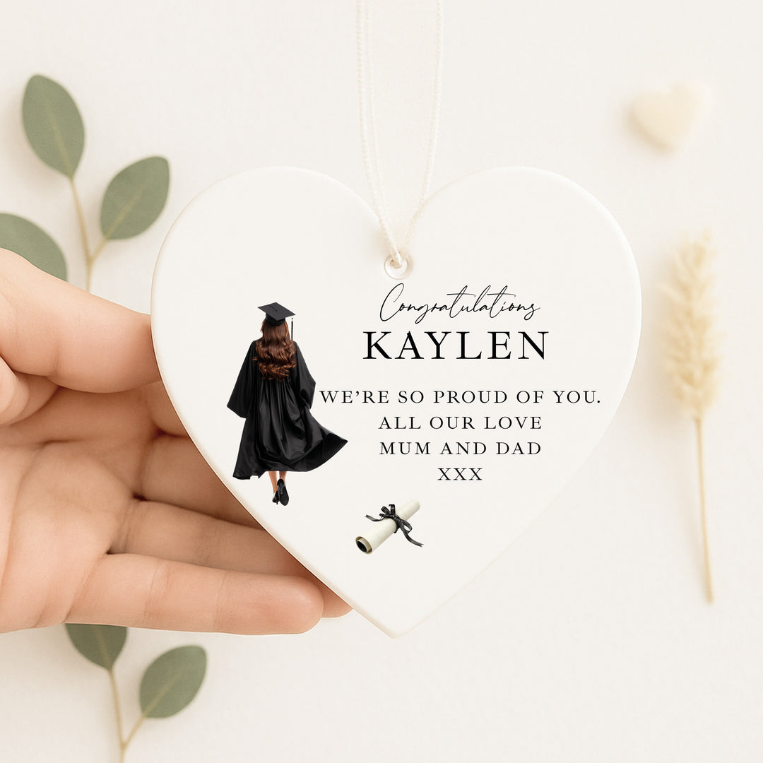 Personalised Girl Congratulations Graduation Ornament