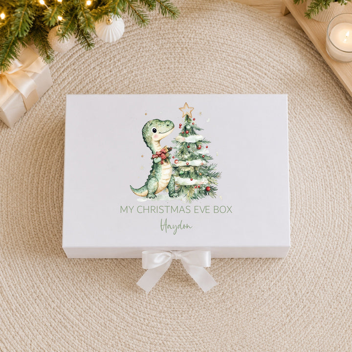 Personalised Dinosaur Christmas Eve Box