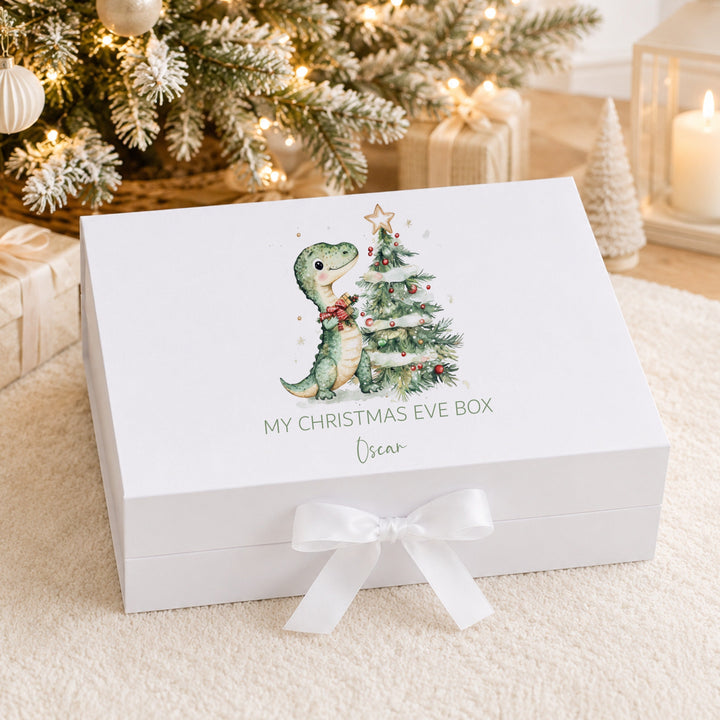 Personalised Dinosaur Christmas Eve Box