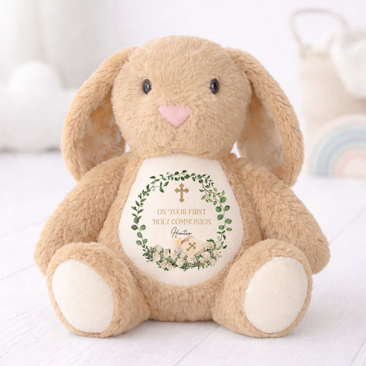 Personalised Wreath On Your Holy Communion Soft Toy