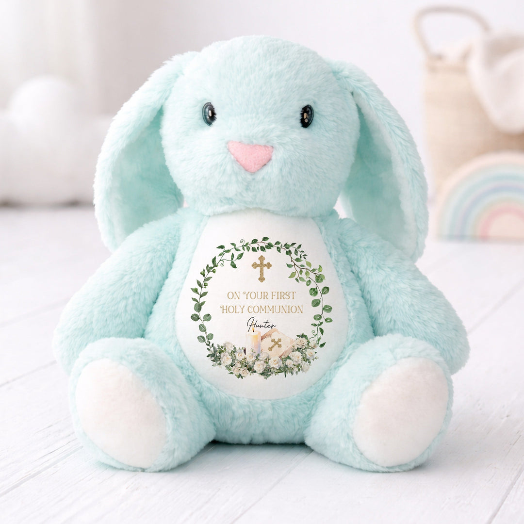 Personalised Wreath On Your Holy Communion Soft Toy