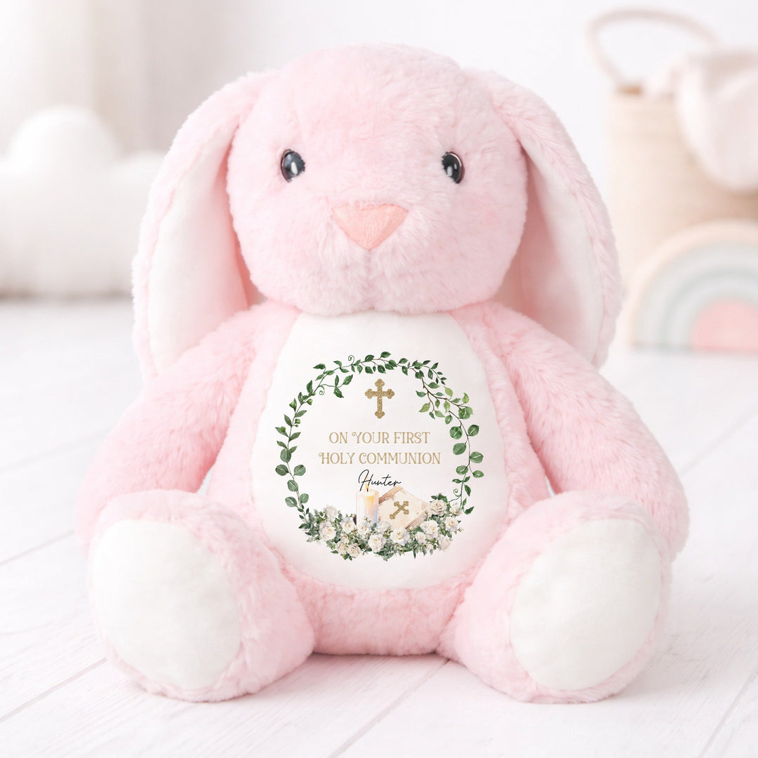 Personalised Wreath On Your Holy Communion Soft Toy