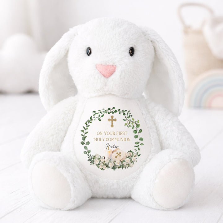 Personalised Wreath On Your Holy Communion Soft Toy