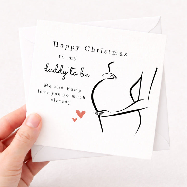 Happy Christmas Daddy To Be Christmas Card