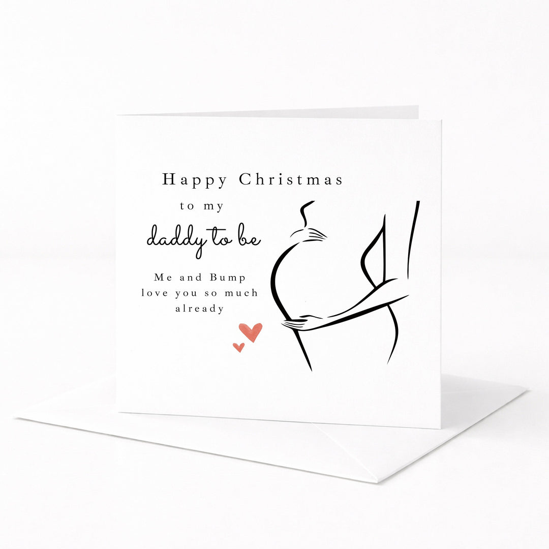 Happy Christmas Daddy To Be Christmas Card