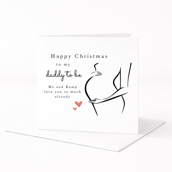 Happy Christmas Daddy To Be Christmas Card