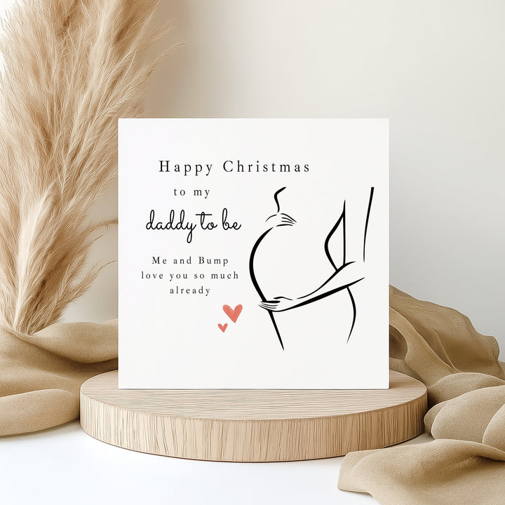 Happy Christmas Daddy To Be Christmas Card