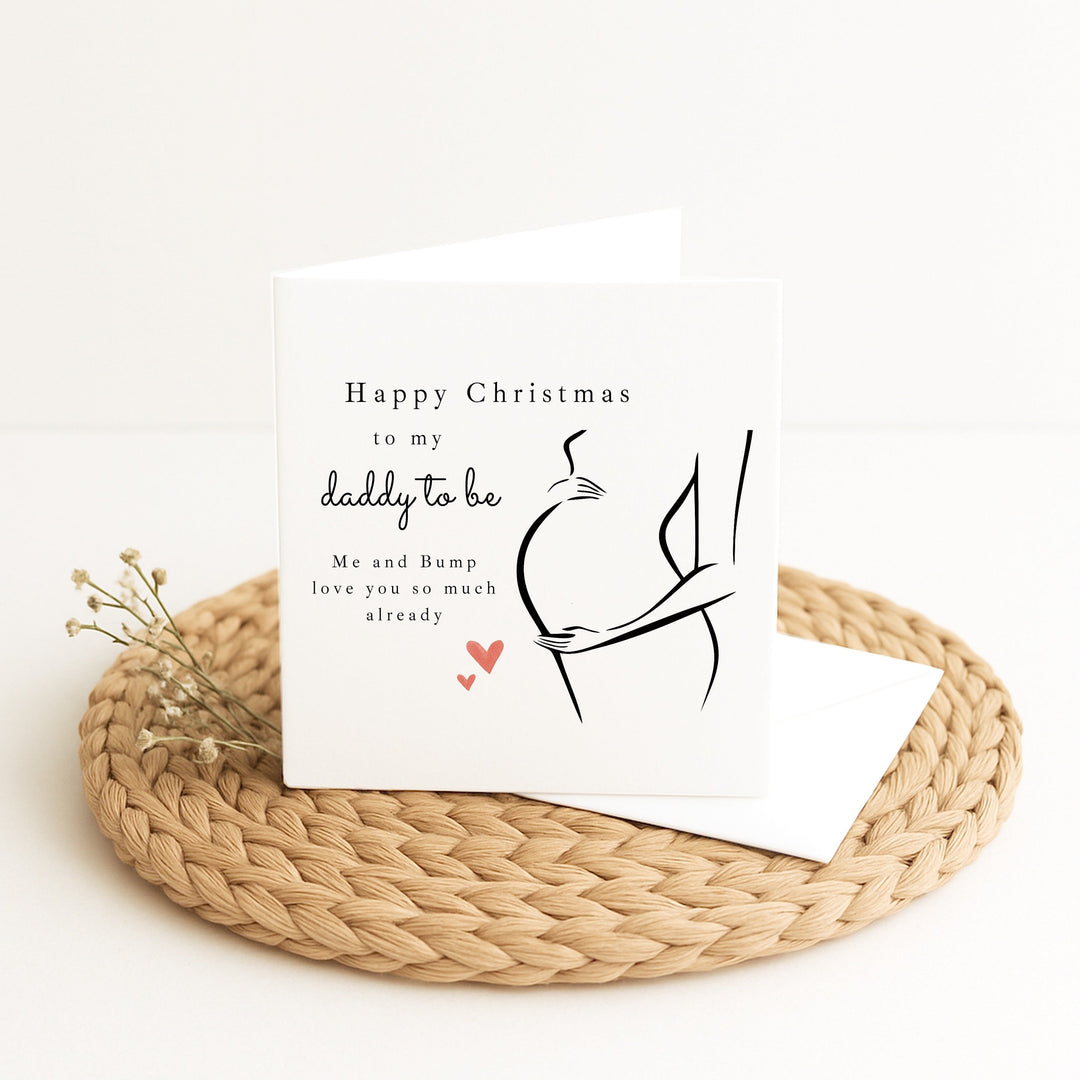 Happy Christmas Daddy To Be Christmas Card