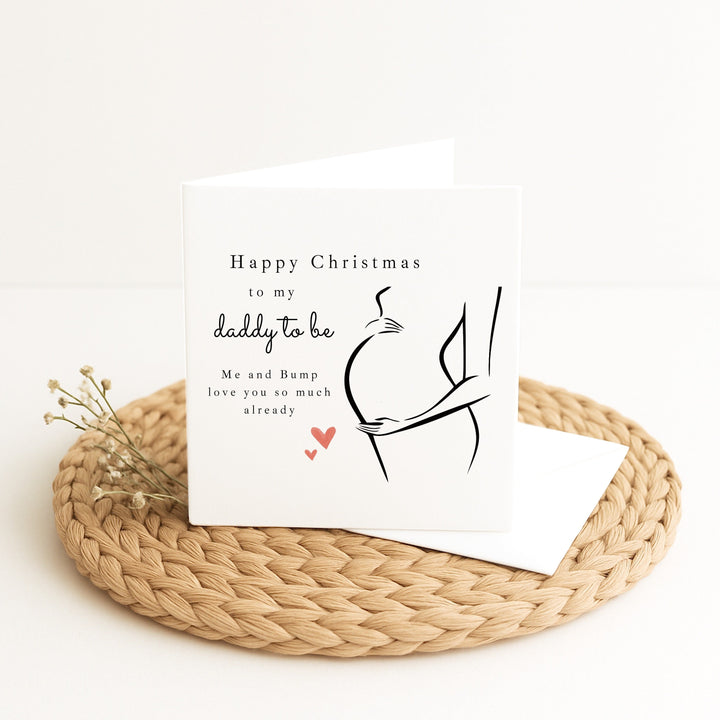 Happy Christmas Daddy To Be Christmas Card