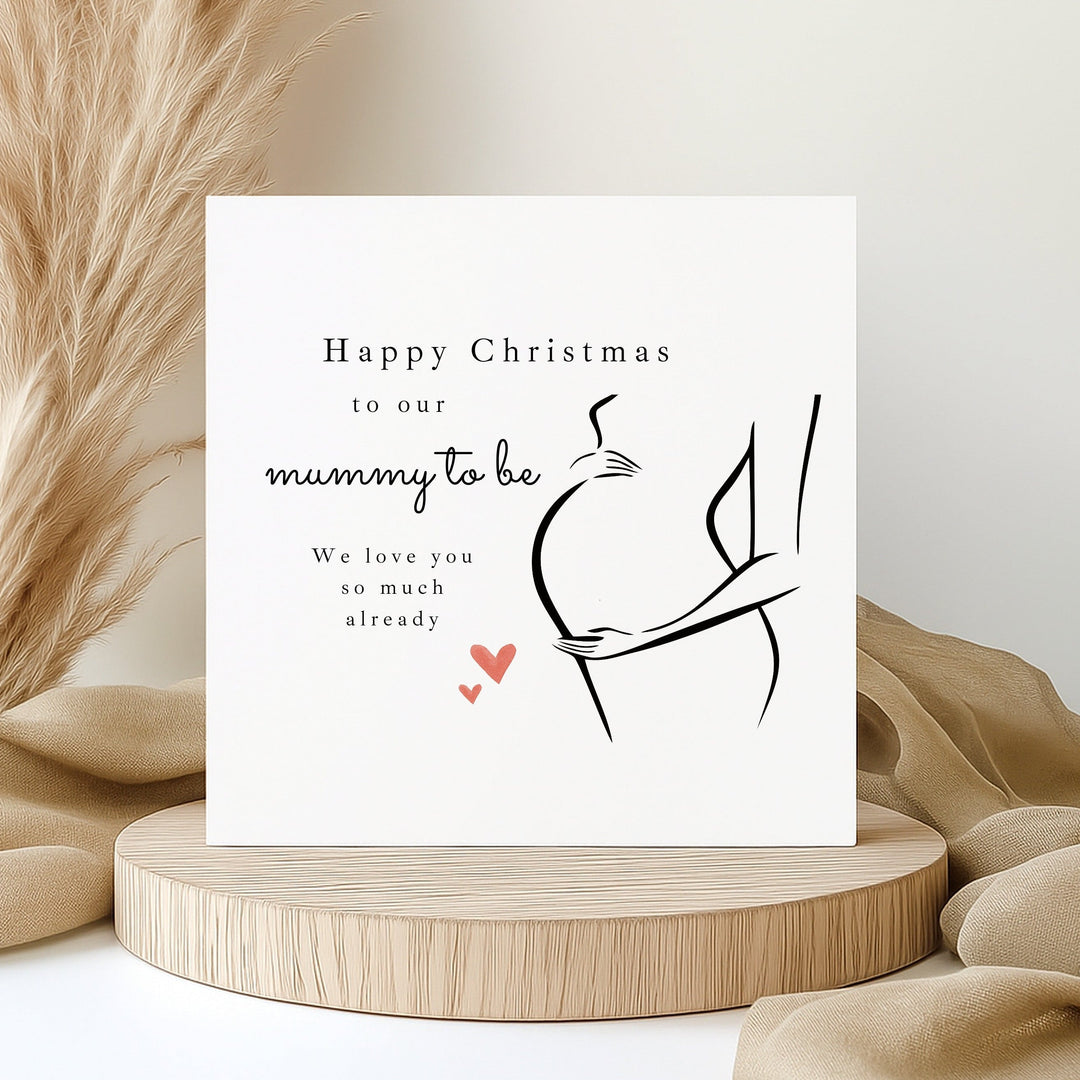 Happy Christmas Mummy To Be Christmas Card