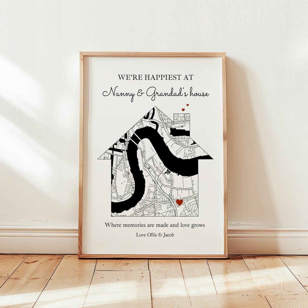 Personalised Happiest At Nanny &amp; Grandad&