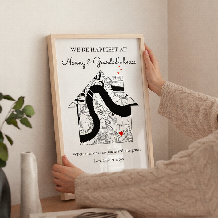 Personalised Happiest At Nanny &amp; Grandad&
