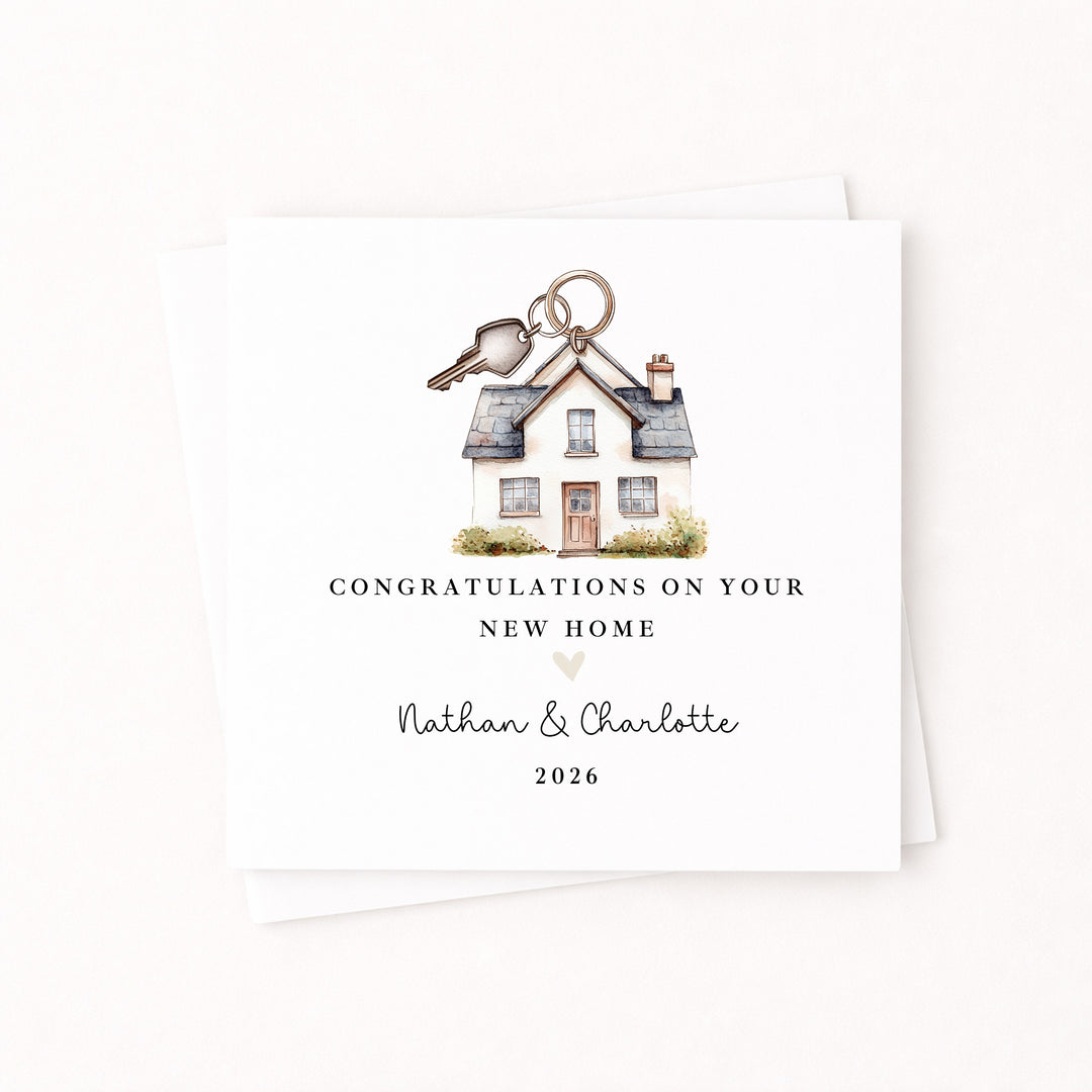 Personalised Congratulations On Your New Home Card