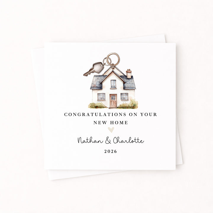 Personalised Congratulations On Your New Home Card