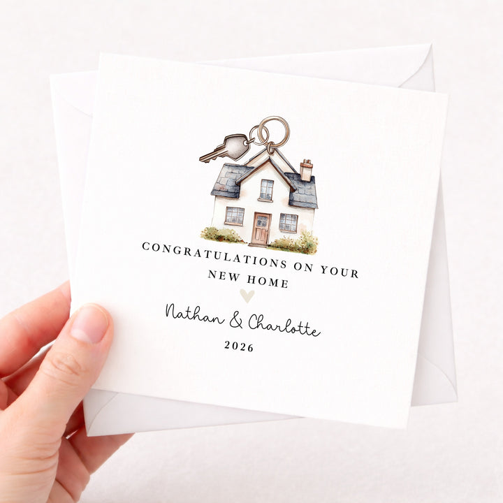 Personalised Congratulations On Your New Home Card
