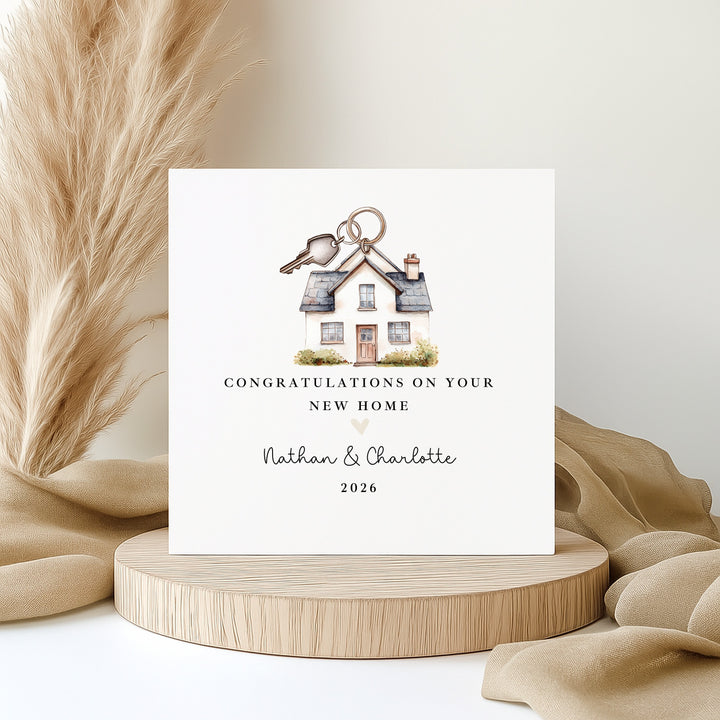 Personalised Congratulations On Your New Home Card