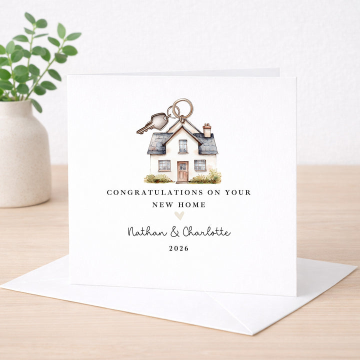 Personalised Congratulations On Your New Home Card