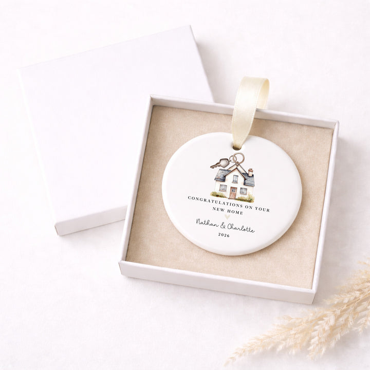 Personalised Congratulations On Your New Home Gift Ornament