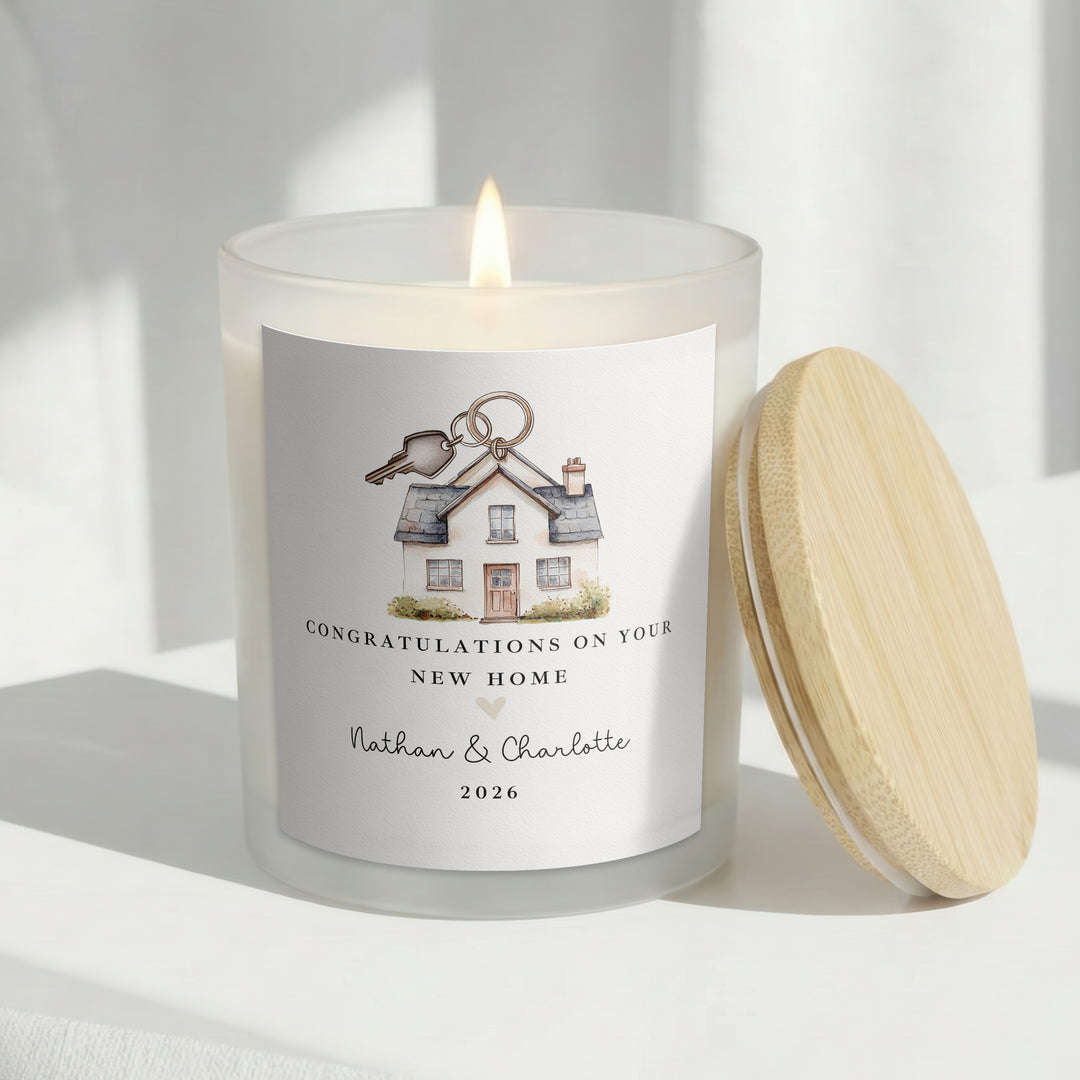 Personalised Congratulations On Your New Home Candle