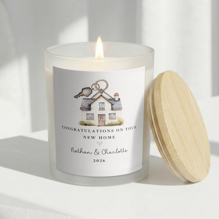 Personalised Congratulations On Your New Home Candle