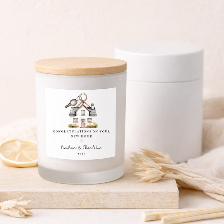 Personalised Congratulations On Your New Home Candle