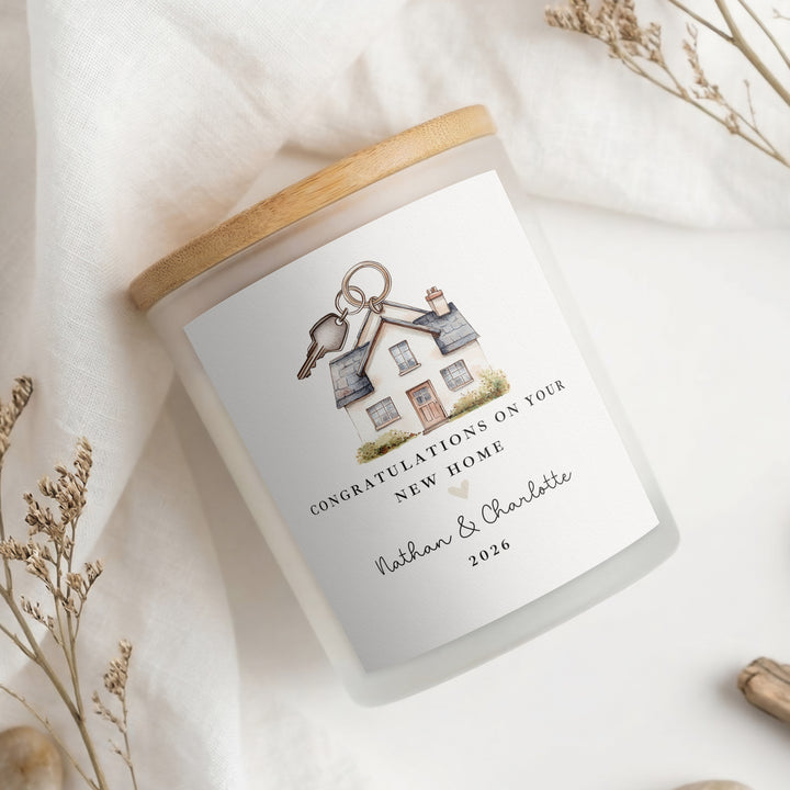Personalised Congratulations On Your New Home Candle