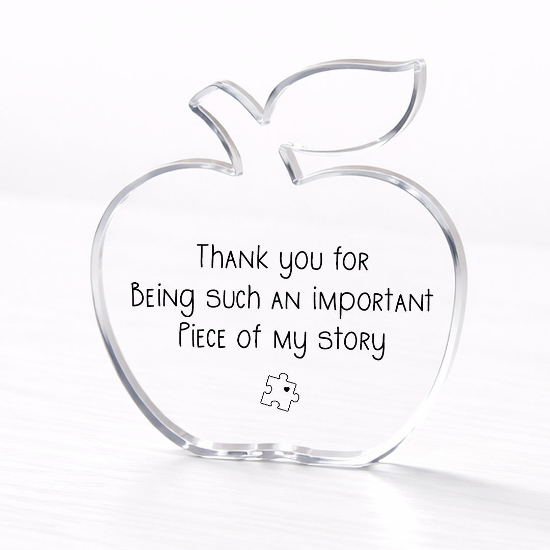 Thank You Puzzle Piece Acrylic Teacher Gift