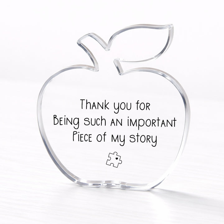 Thank You Puzzle Piece Acrylic Teacher Gift