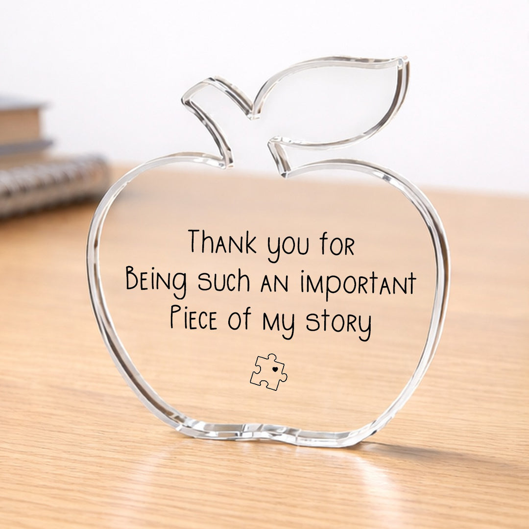 Thank You Puzzle Piece Acrylic Teacher Gift