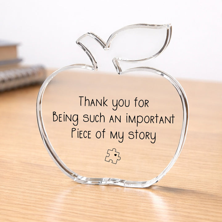 Thank You Puzzle Piece Acrylic Teacher Gift
