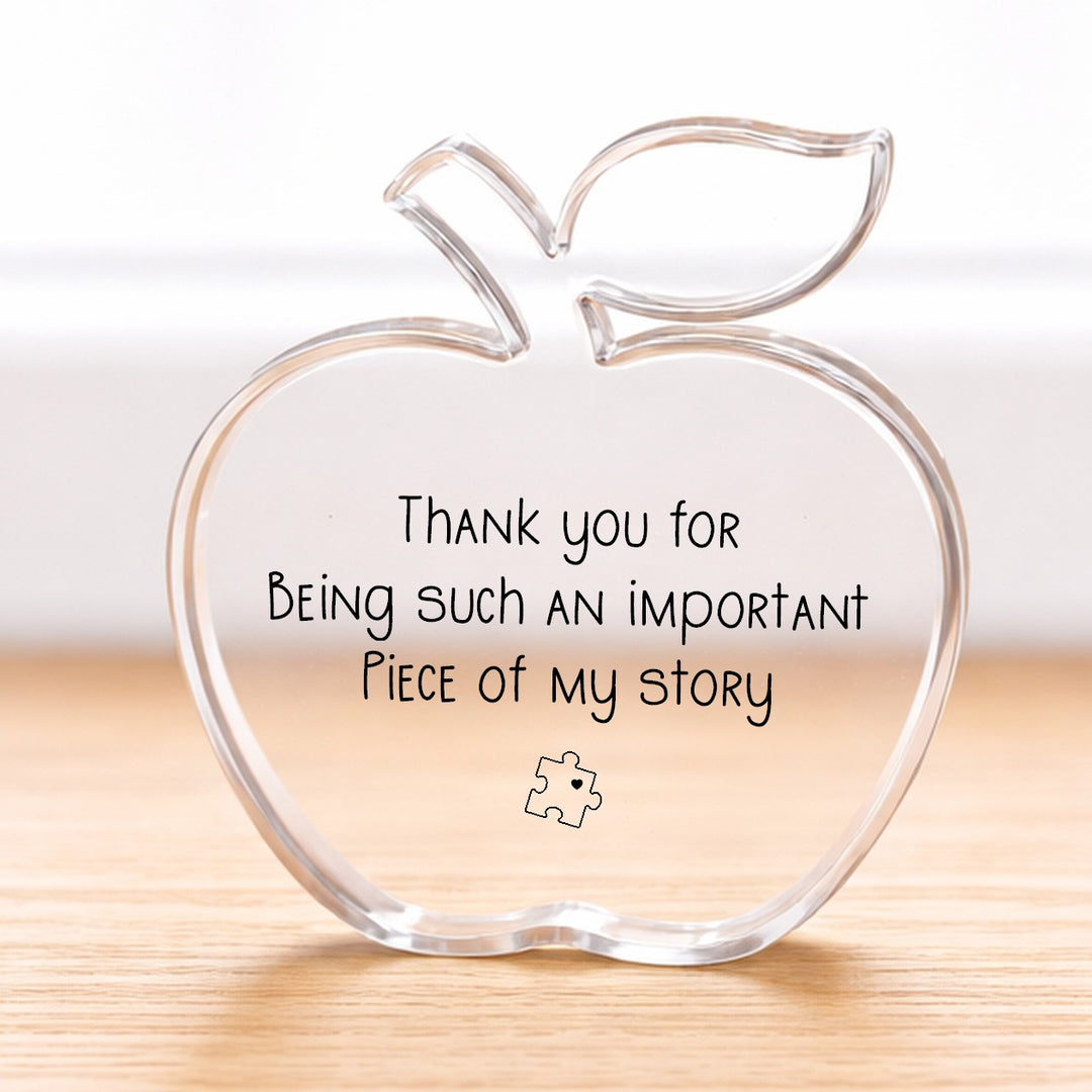 Thank You Puzzle Piece Acrylic Teacher Gift