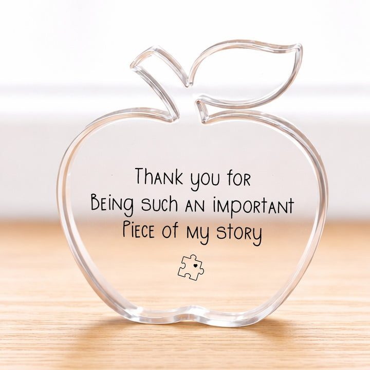 Thank You Puzzle Piece Acrylic Teacher Gift