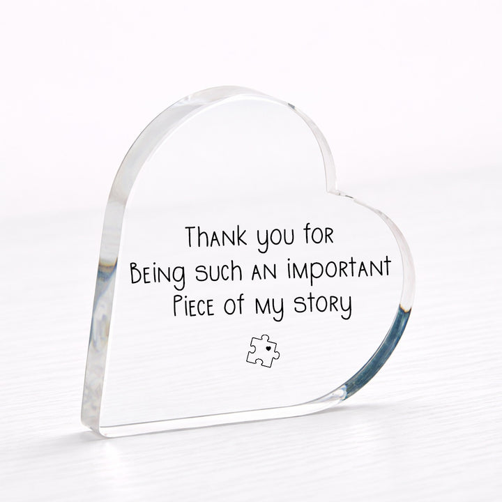 Thank You Puzzle Piece Acrylic Teacher Gift