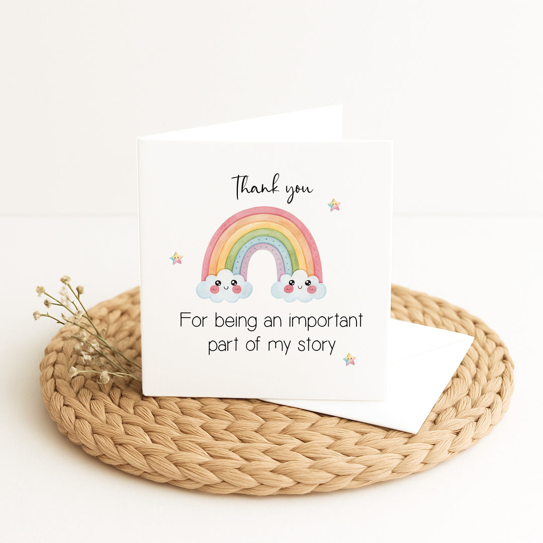 Thank You Rainbow Teacher Card