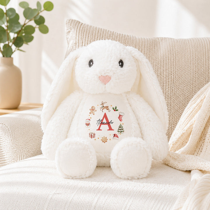 Personalised Gingerbread Wreath Christmas Soft Toy