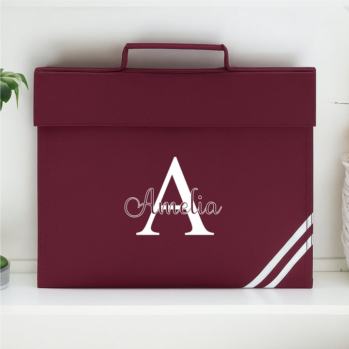 Personalised Initial School Book Bag