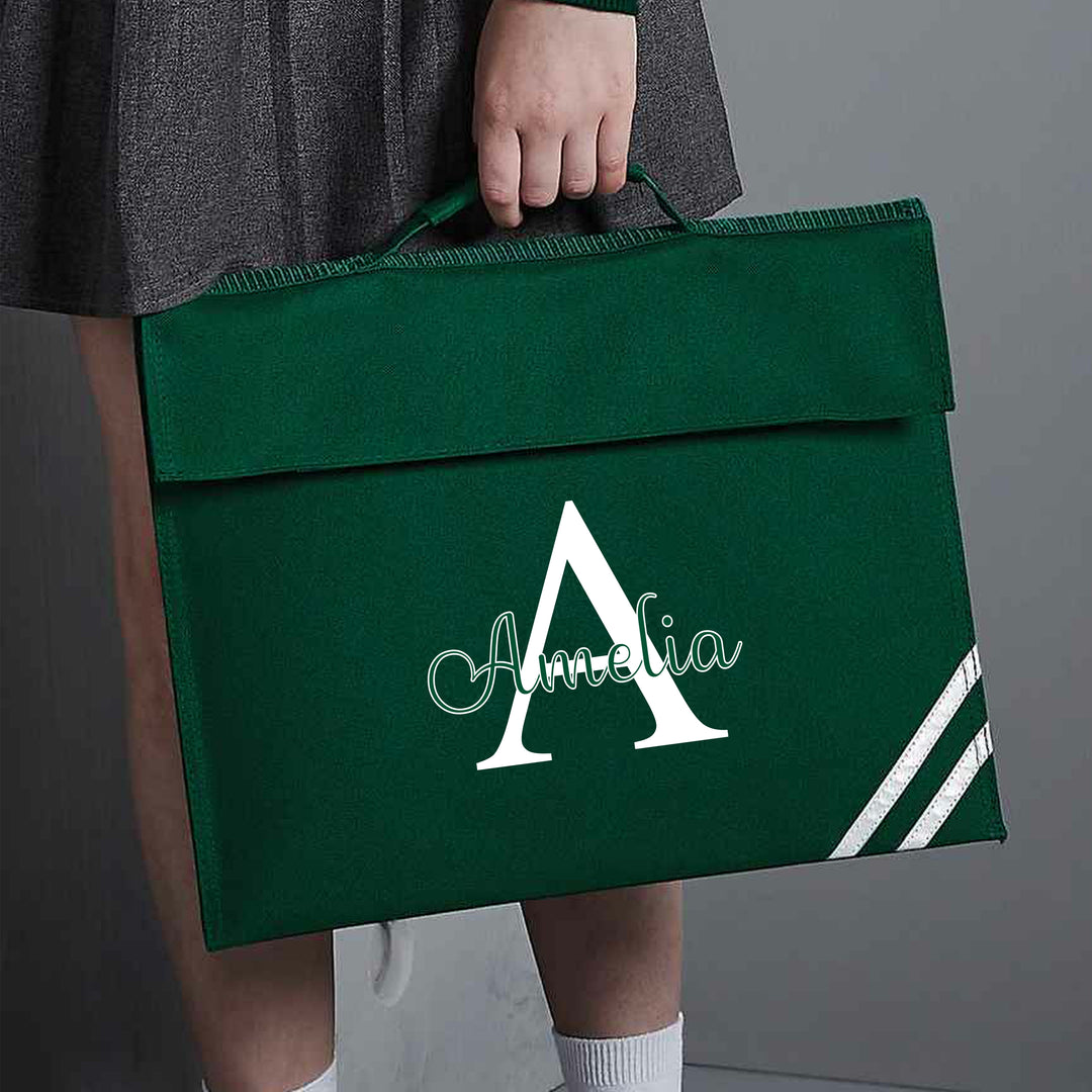 Personalised Initial School Book Bag