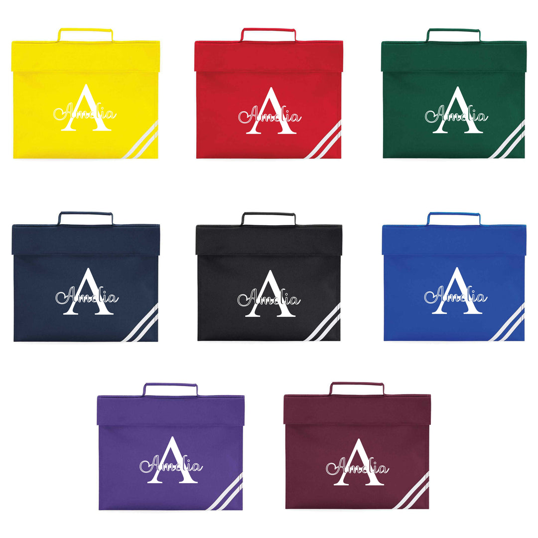 Personalised Initial School Book Bag