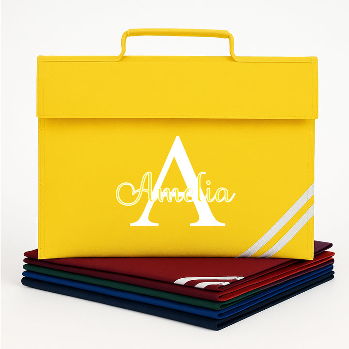 Personalised Initial School Book Bag