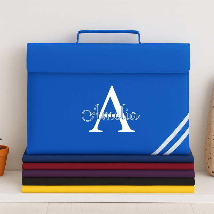Personalised Initial School Book Bag