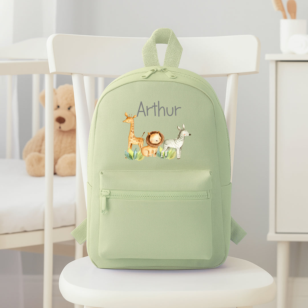 Personalised Jungle Safari Toddler Backpack