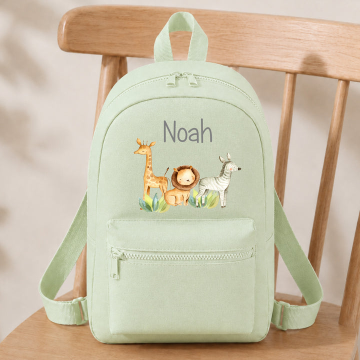 Personalised Jungle Safari Toddler Backpack