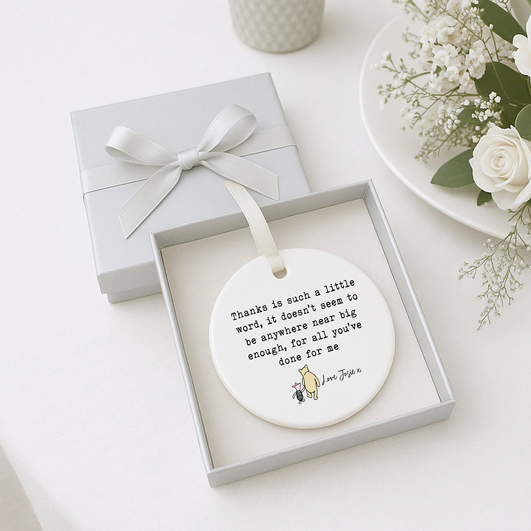 Personalised Ornament Little Word Poem Teacher Gift