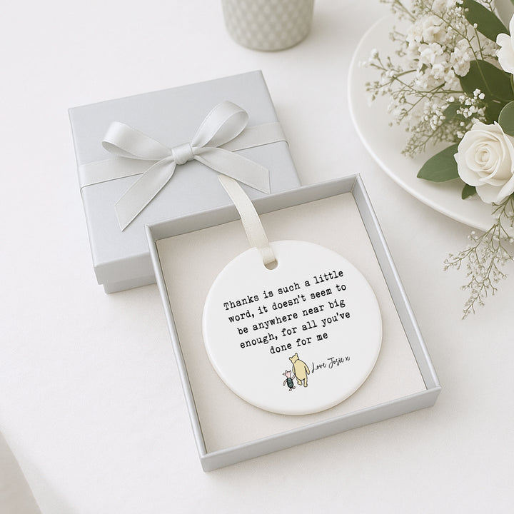 Personalised Ornament Little Word Poem Teacher Gift