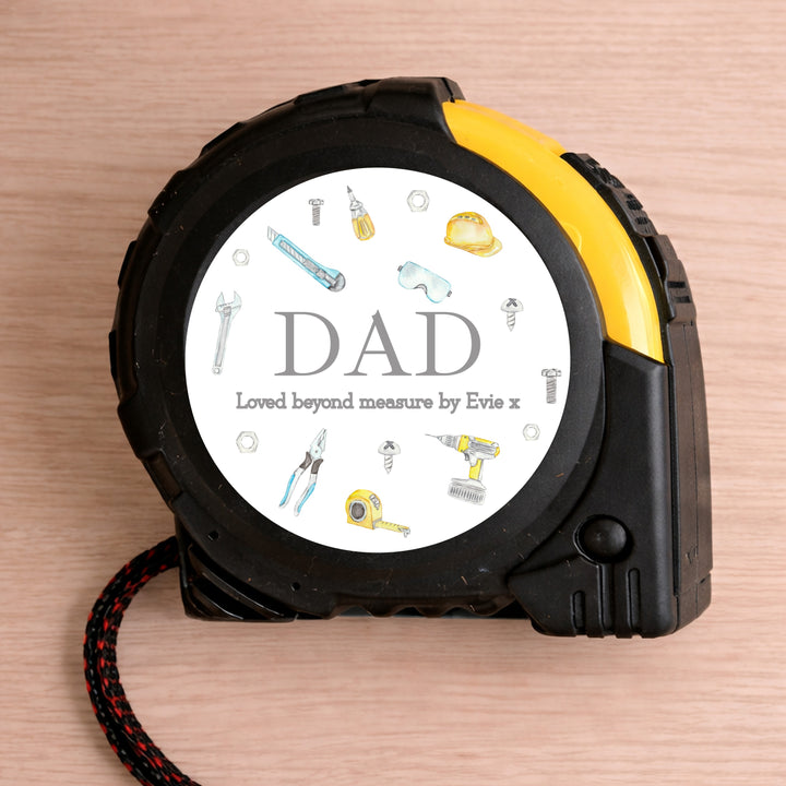 Personalised Dad Loved Beyond Measure Tape Measure
