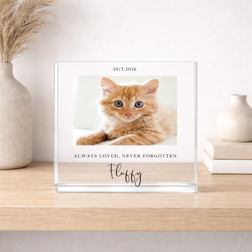Personalised Photo Pet Memorial Acrylic Block